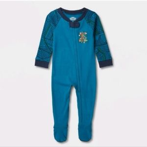 Wondershop Baby Black Joy Every Season Holiday Print 2 Piece Pajama Set Blue New